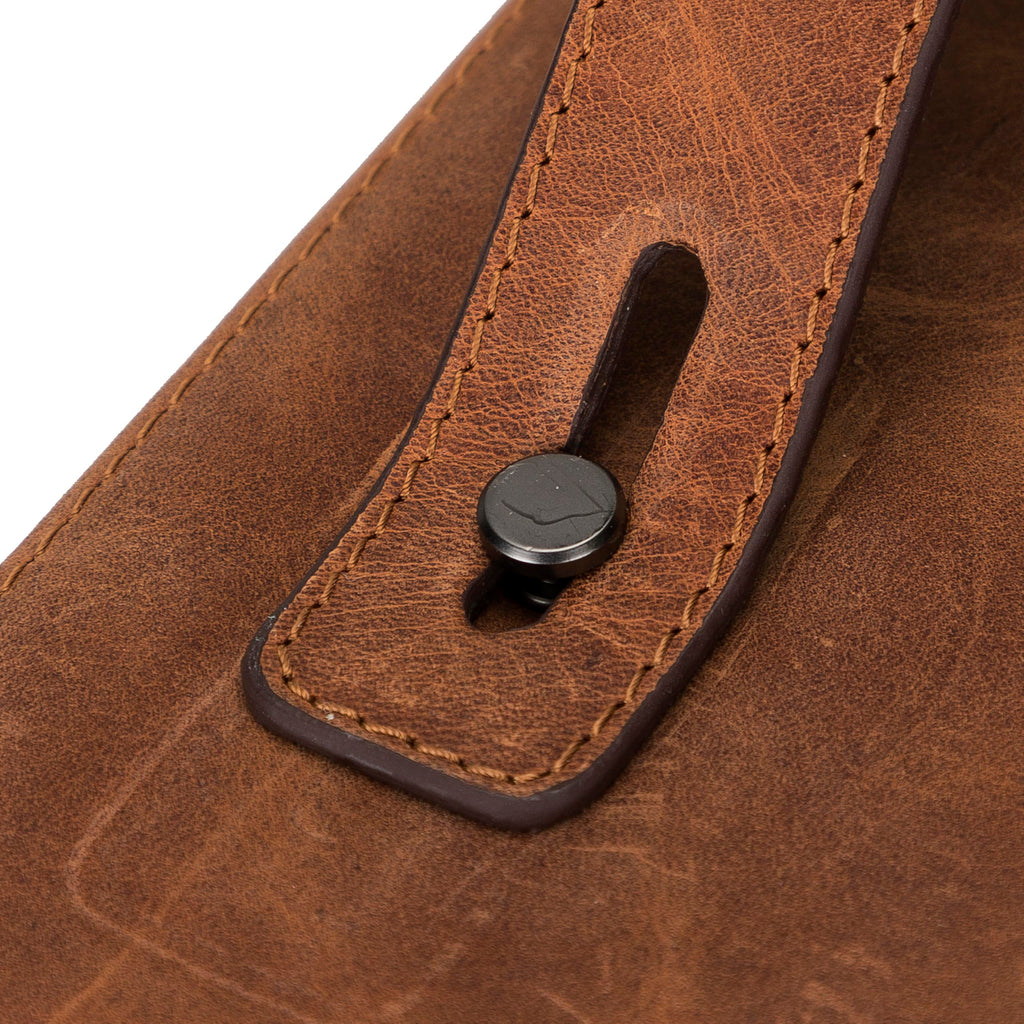 Full-Grain Leather Travel Tech Organizer | Handmade Cable & Accessories Pouch