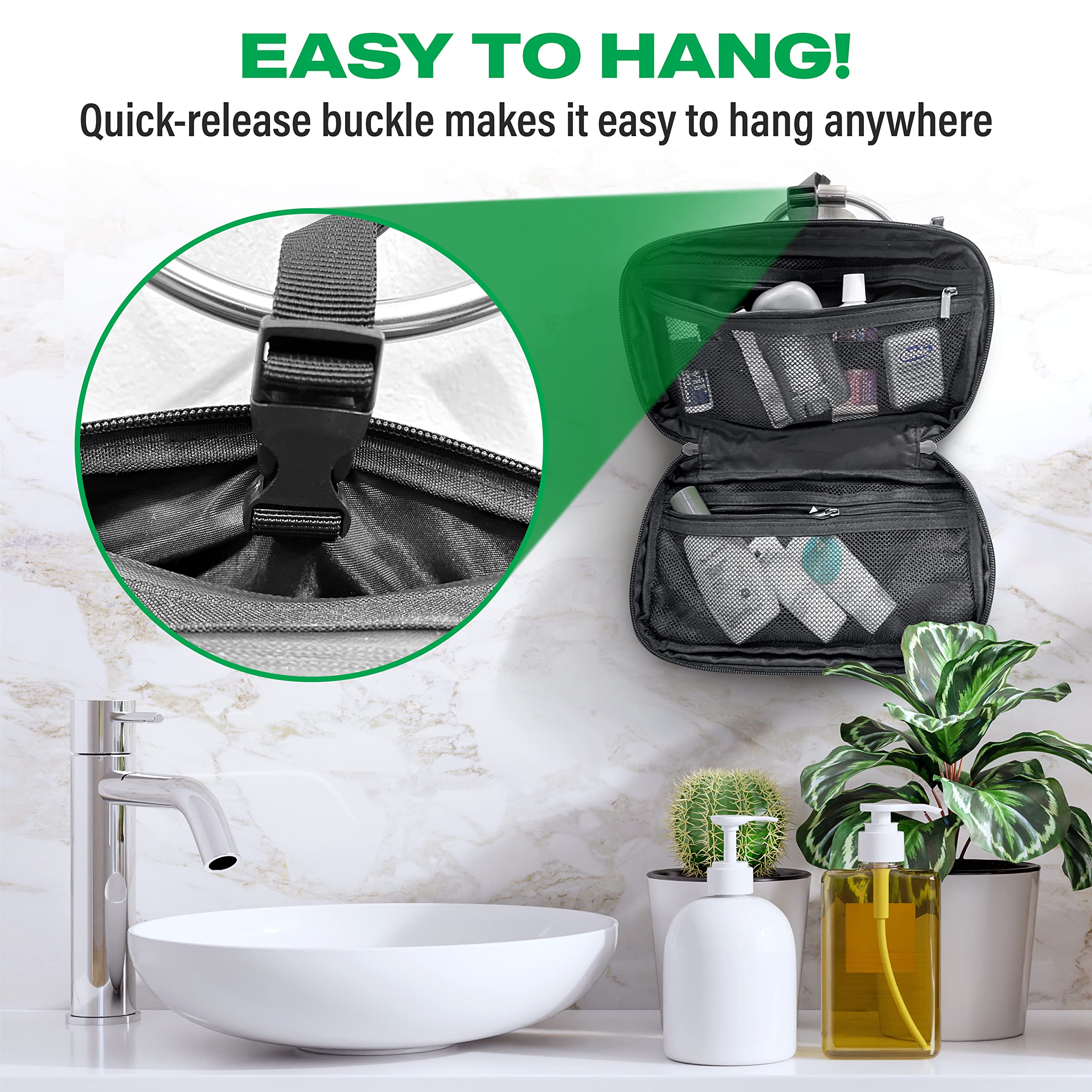 Carry-On Travel Backpack Bundle | Toiletry Bag & Compression Packing Cubes